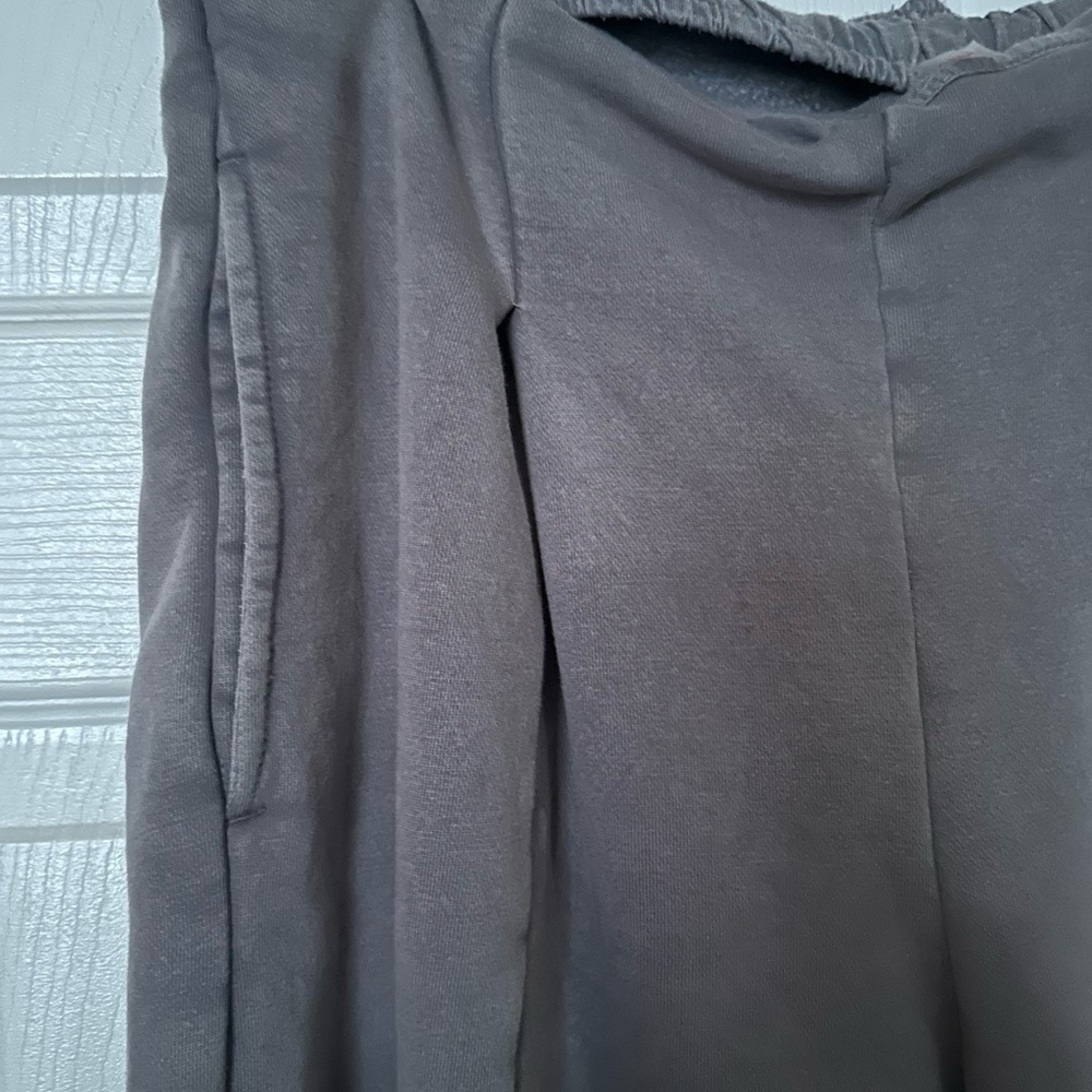 NWOT! FREE PEOPLE! 'Cheer On Joggers' in Gunmetal/gray! XL! Unique! - Picture 12 of 14
